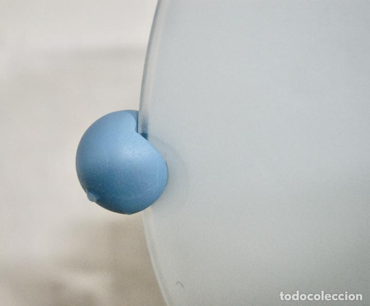 Vintage: aplique/plaf&oacute;n azul y cristal - Foto 5