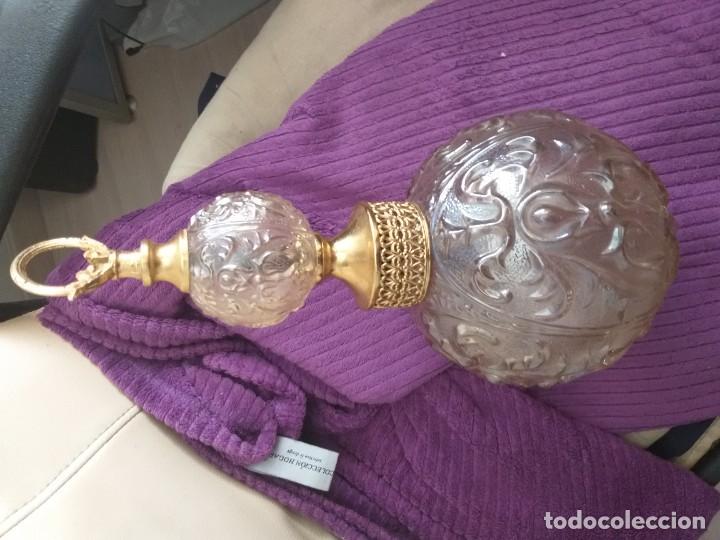Vintage: antiguo lampara cristal tallado - Foto 2