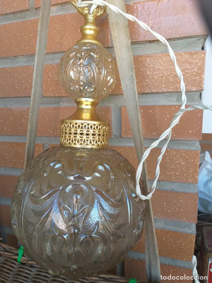 Vintage: antiguo lampara cristal tallado - Foto 3