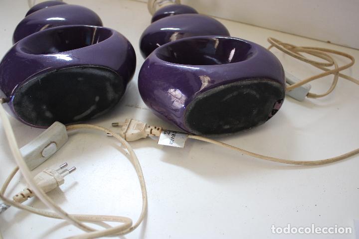 Vintage: pareja de lamparas de ceramica - Foto 7