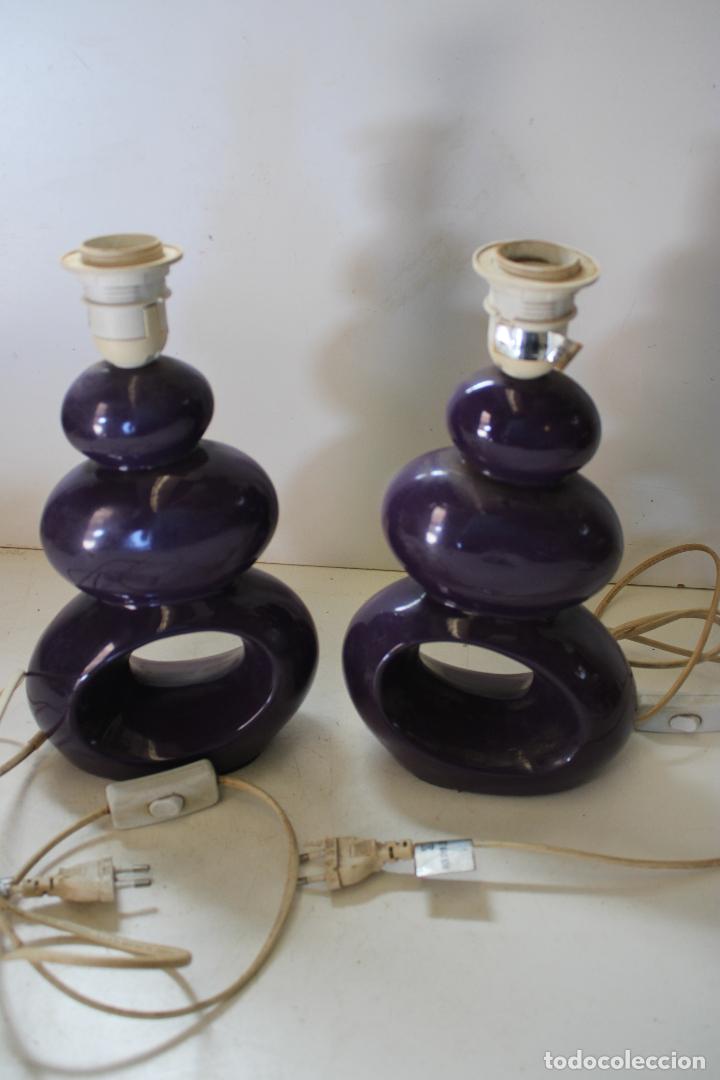 Vintage: pareja de lamparas de ceramica - Foto 9