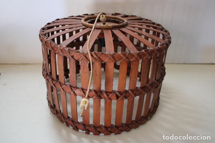 Vintage: lampara de techo de bamb&uacute; - Foto 1