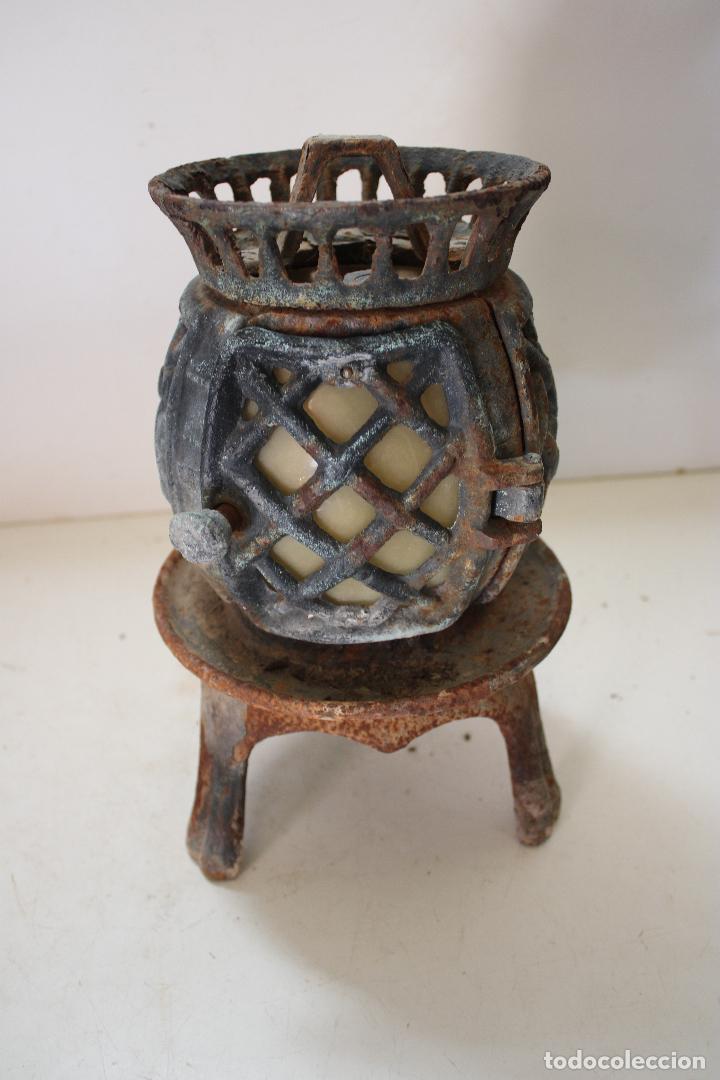 Vintage: farol de hierro fundido - Foto 2