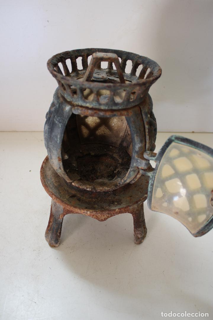 Vintage: farol de hierro fundido - Foto 3