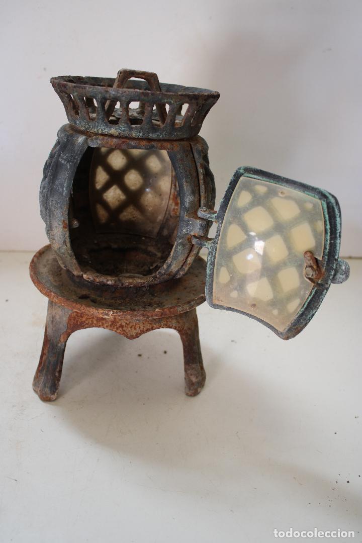 Vintage: farol de hierro fundido - Foto 4