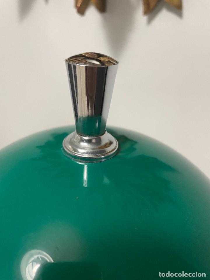 Vintage: LAMPARA MESA SETA VERDE PLASTICO - Foto 6