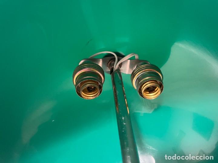 Vintage: LAMPARA MESA SETA VERDE PLASTICO - Foto 10