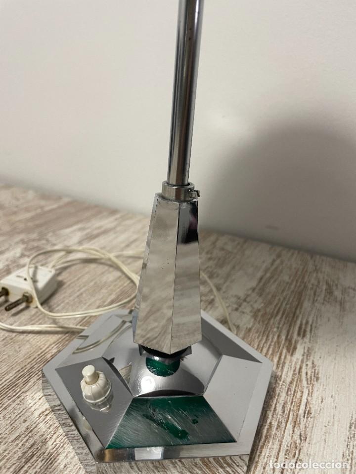 Vintage: LAMPARA MESA SETA VERDE PLASTICO - Foto 11