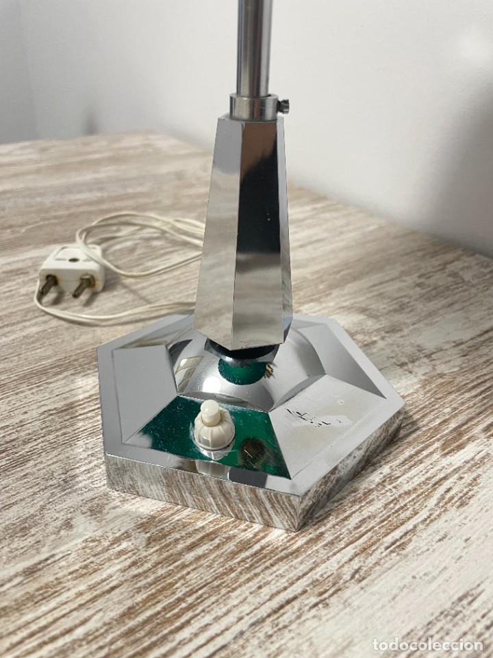 Vintage: LAMPARA MESA SETA VERDE PLASTICO - Foto 12