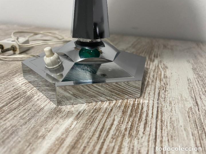 Vintage: LAMPARA MESA SETA VERDE PLASTICO - Foto 13