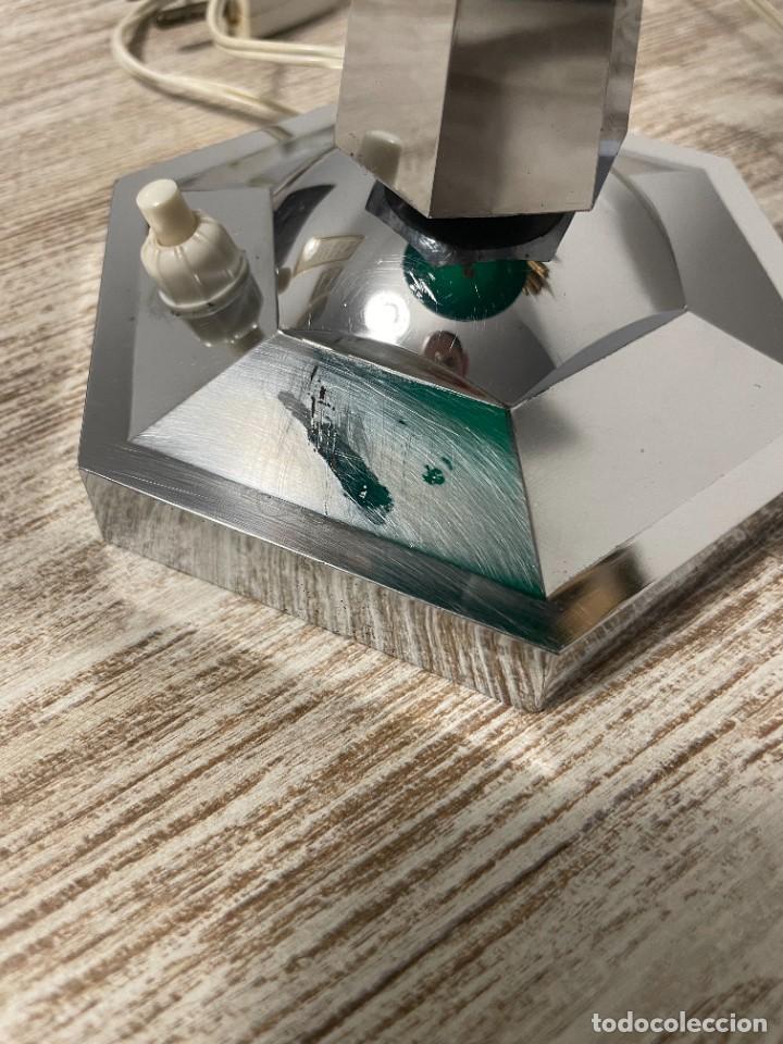 Vintage: LAMPARA MESA SETA VERDE PLASTICO - Foto 14