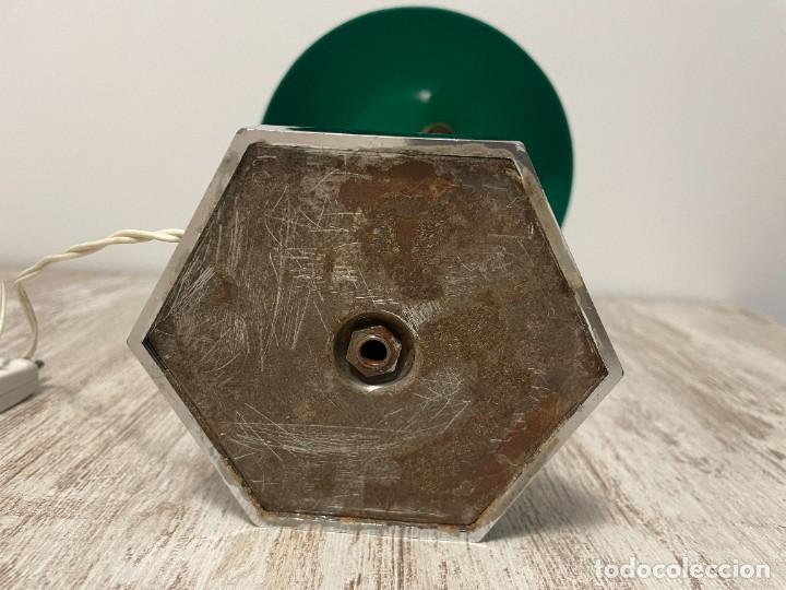 Vintage: LAMPARA MESA SETA VERDE PLASTICO - Foto 15