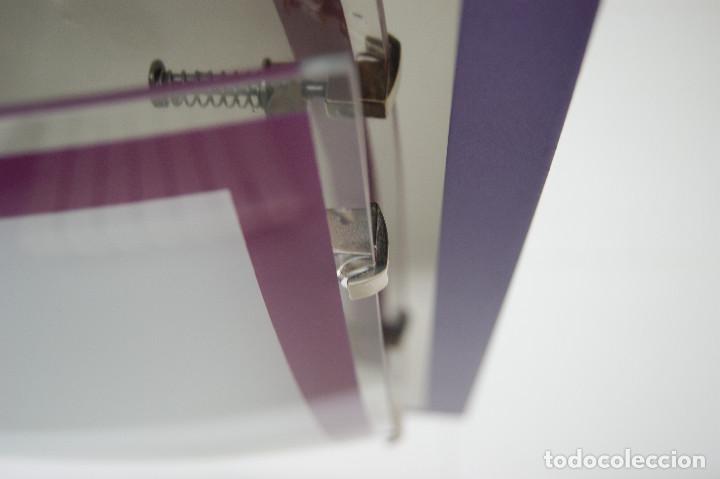 Vintage: lampara de techo morado, plata, blanco y cristal - Foto 10