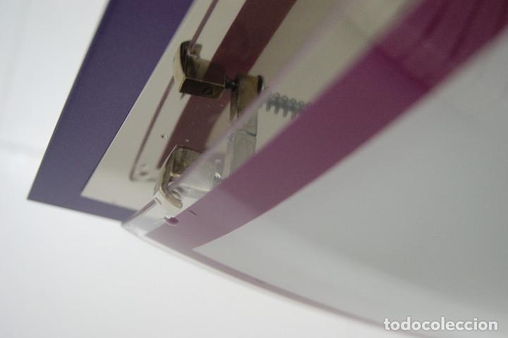 Vintage: lampara de techo morado, plata, blanco y cristal - Foto 11