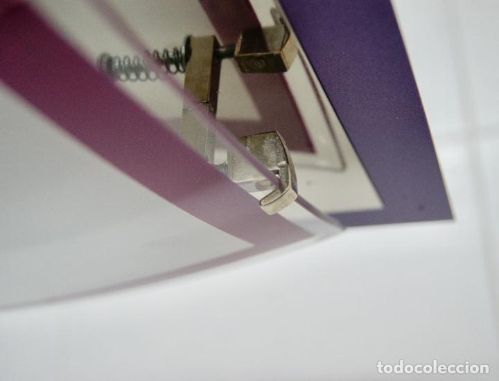 Vintage: lampara de techo morado, plata, blanco y cristal - Foto 12