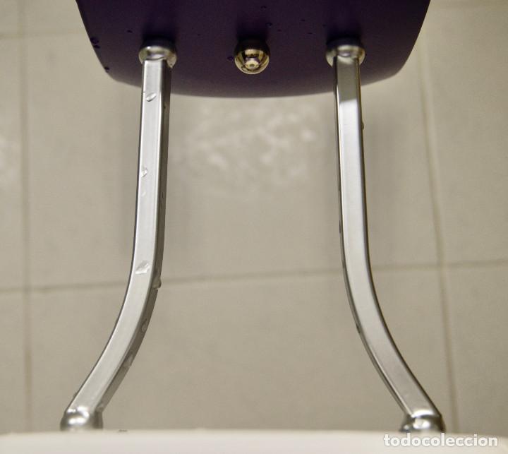 Vintage: lampara de techo morado, plata, blanco y cristal - Foto 13