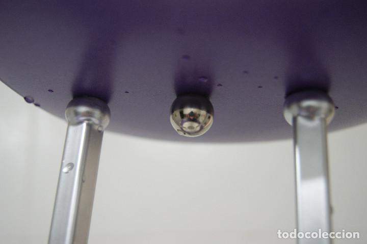Vintage: lampara de techo morado, plata, blanco y cristal - Foto 15