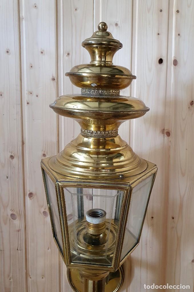 Vintage: FAROL DE CARRUAJE O PARED - Foto 2
