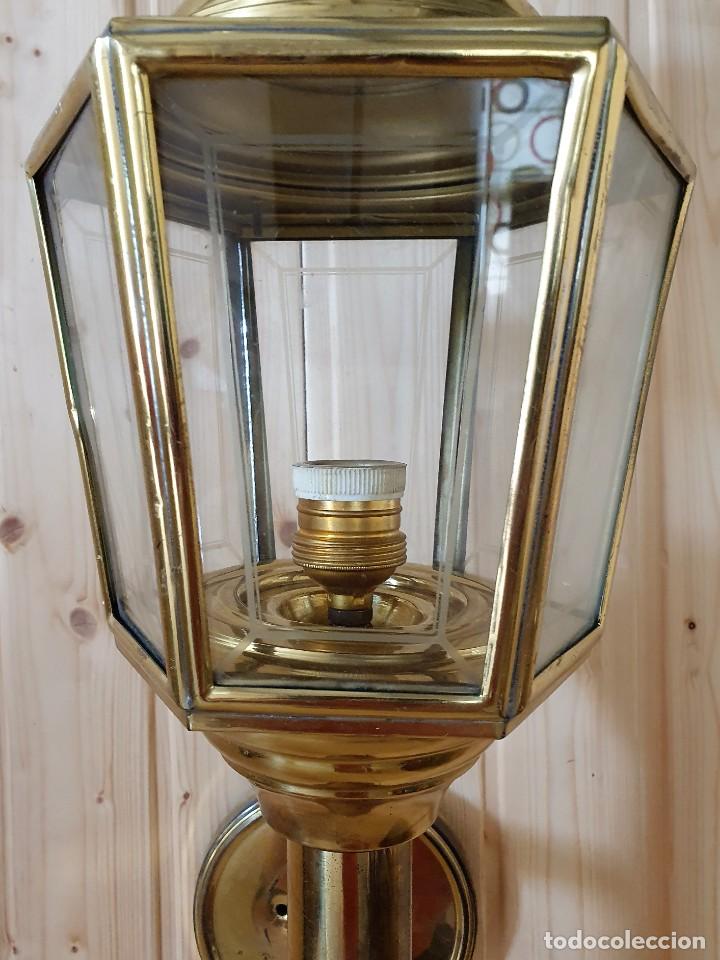Vintage: FAROL DE CARRUAJE O PARED - Foto 3
