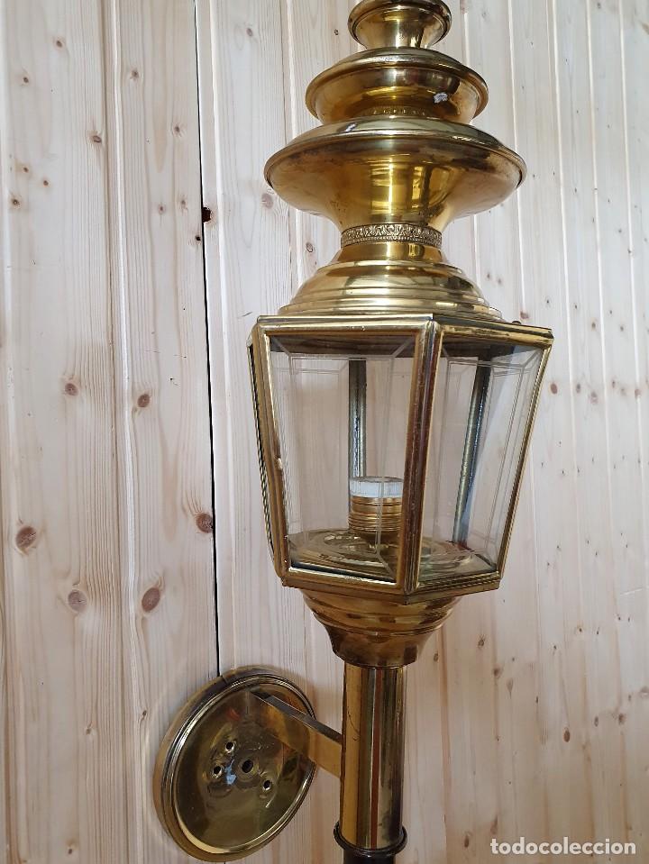Vintage: FAROL DE CARRUAJE O PARED - Foto 4