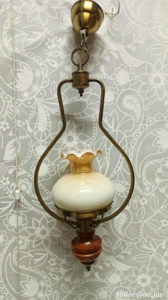 Vintage: Lampara techo tipo quinque - Foto 2