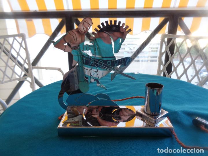 Vintage: L&Aacute;MPARA DE SOBREMESA ART-DEC&Oacute; - Foto 8