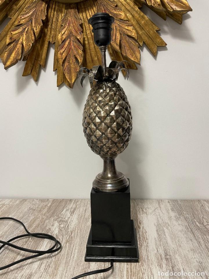 Vintage: LAMPARA PI&Ntilde;A PLATEADA METAL - Foto 1