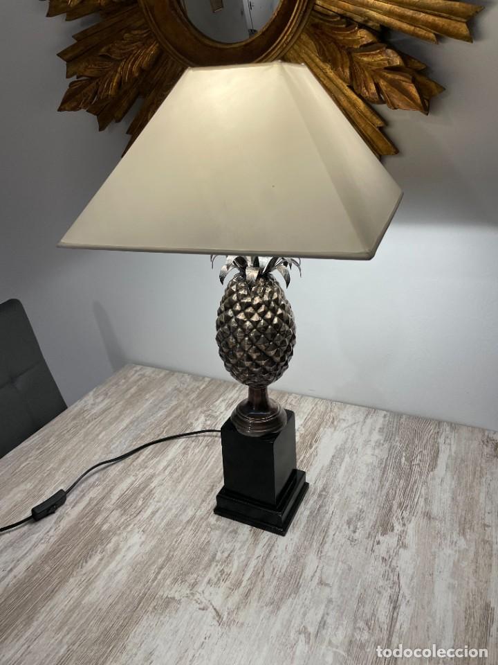 Vintage: LAMPARA PI&Ntilde;A PLATEADA METAL - Foto 2
