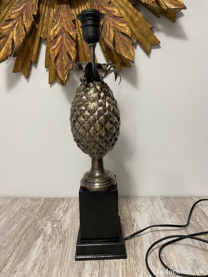 Vintage: LAMPARA PI&Ntilde;A PLATEADA METAL - Foto 3