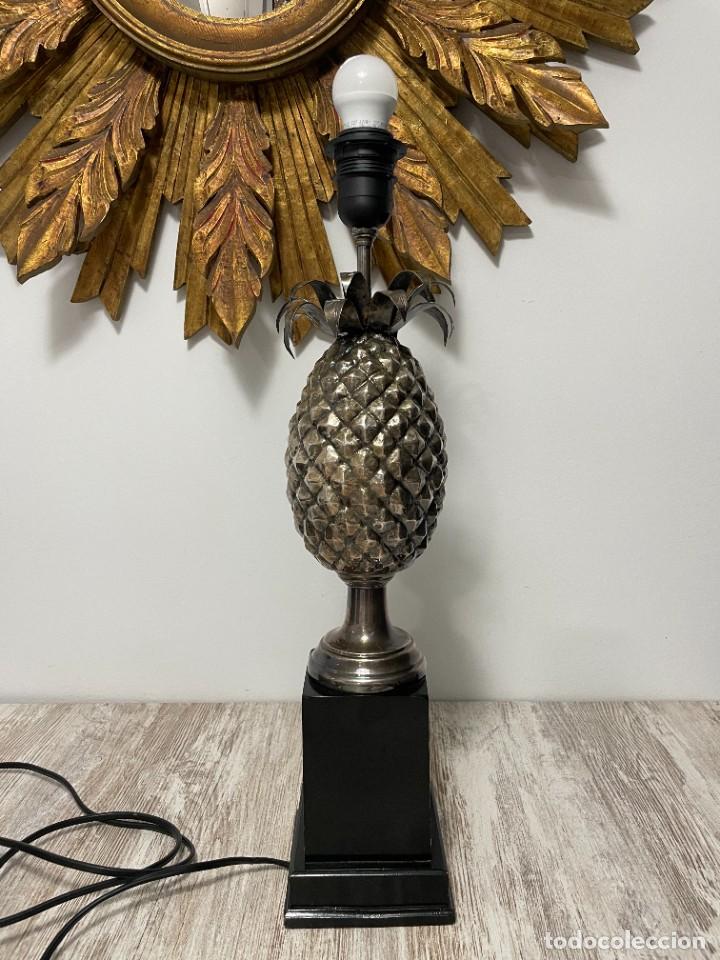 Vintage: LAMPARA PI&Ntilde;A PLATEADA METAL - Foto 5