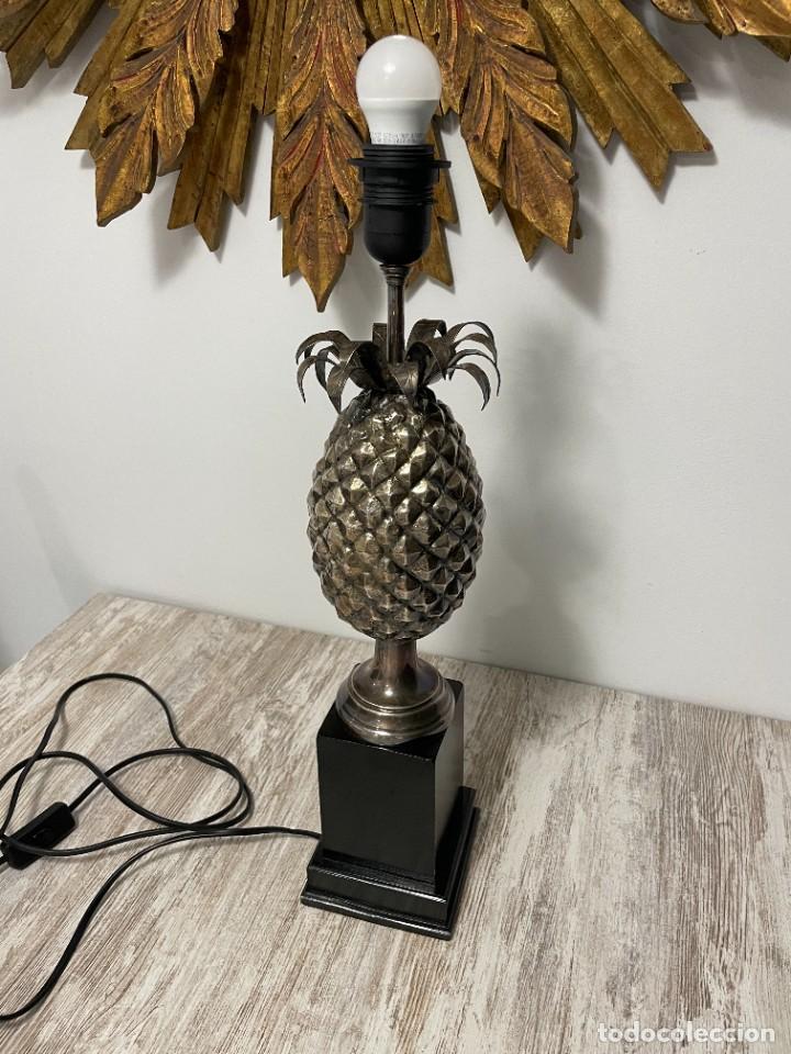 Vintage: LAMPARA PI&Ntilde;A PLATEADA METAL - Foto 6