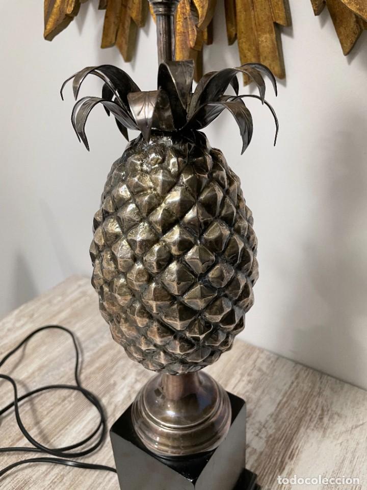 Vintage: LAMPARA PI&Ntilde;A PLATEADA METAL - Foto 10