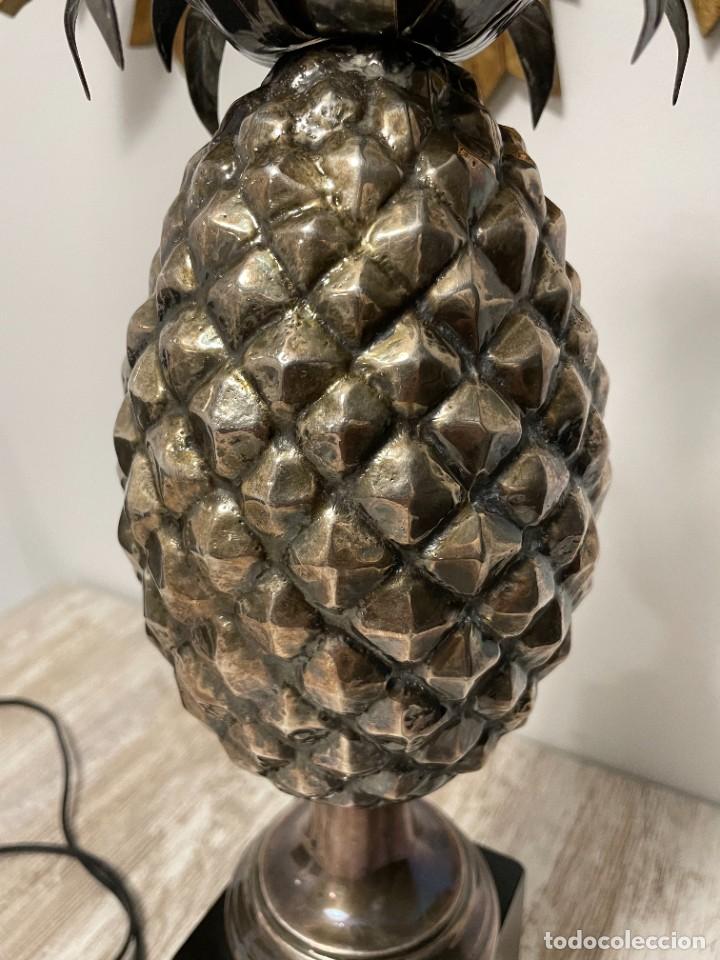 Vintage: LAMPARA PI&Ntilde;A PLATEADA METAL - Foto 11