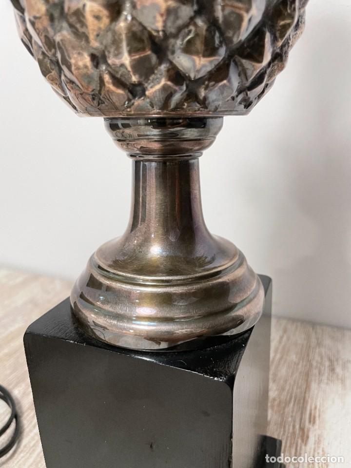 Vintage: LAMPARA PI&Ntilde;A PLATEADA METAL - Foto 12