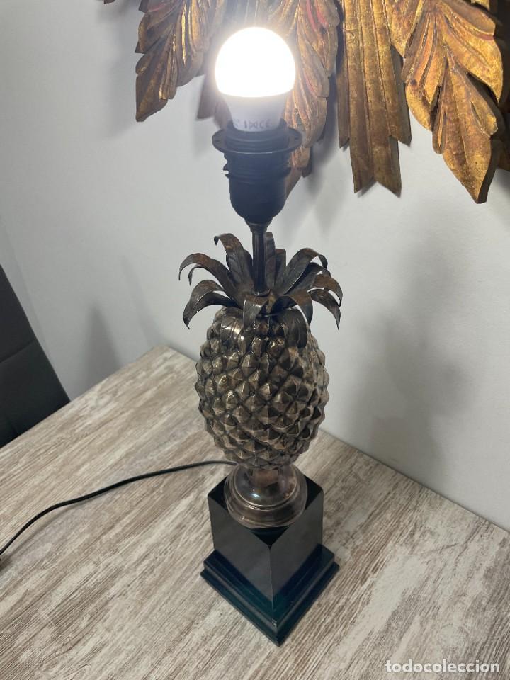 Vintage: LAMPARA PI&Ntilde;A PLATEADA METAL - Foto 14