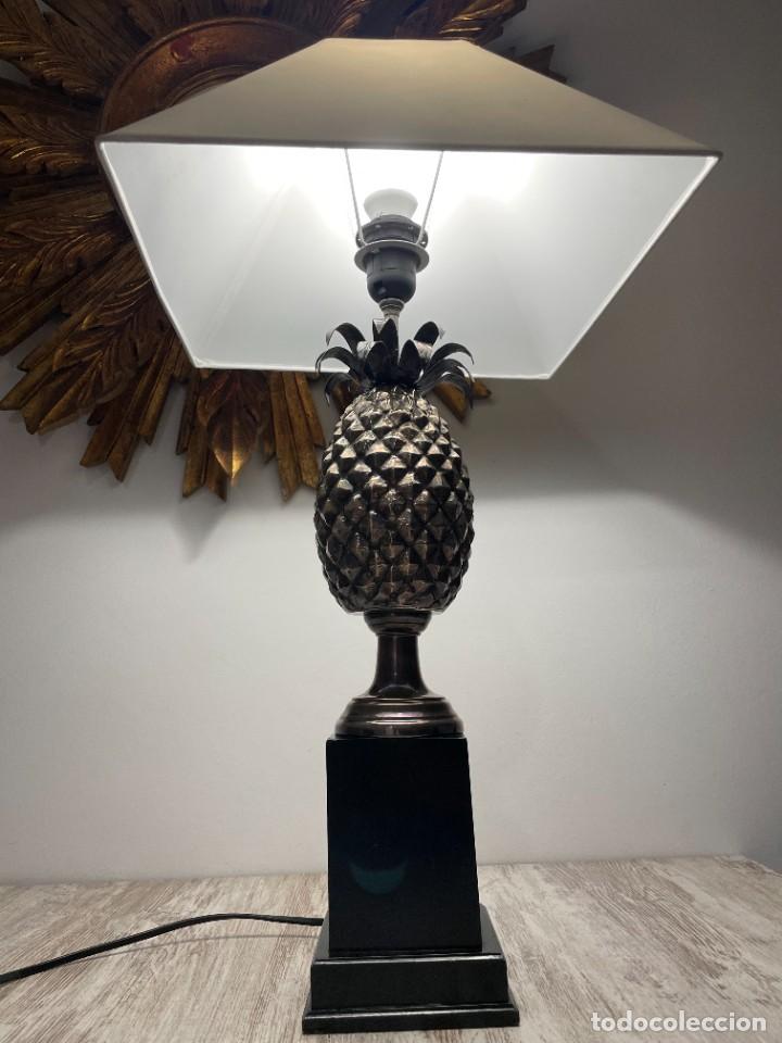 Vintage: LAMPARA PI&Ntilde;A PLATEADA METAL - Foto 15