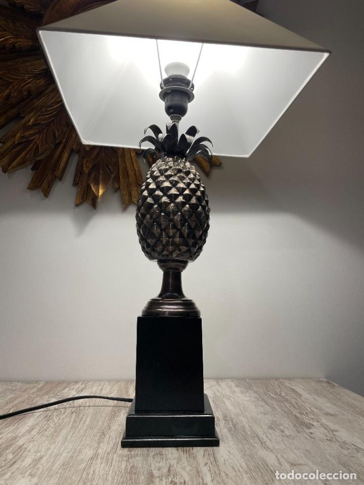 Vintage: LAMPARA PI&Ntilde;A PLATEADA METAL - Foto 16