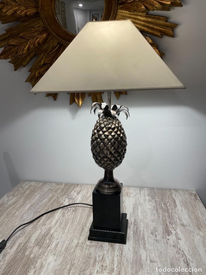 Vintage: LAMPARA PI&Ntilde;A PLATEADA METAL - Foto 17