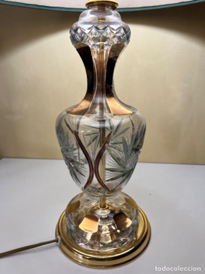 Vintage: ANTIGUA LAMPARA DE CRISTAL DE ROCA - Foto 3