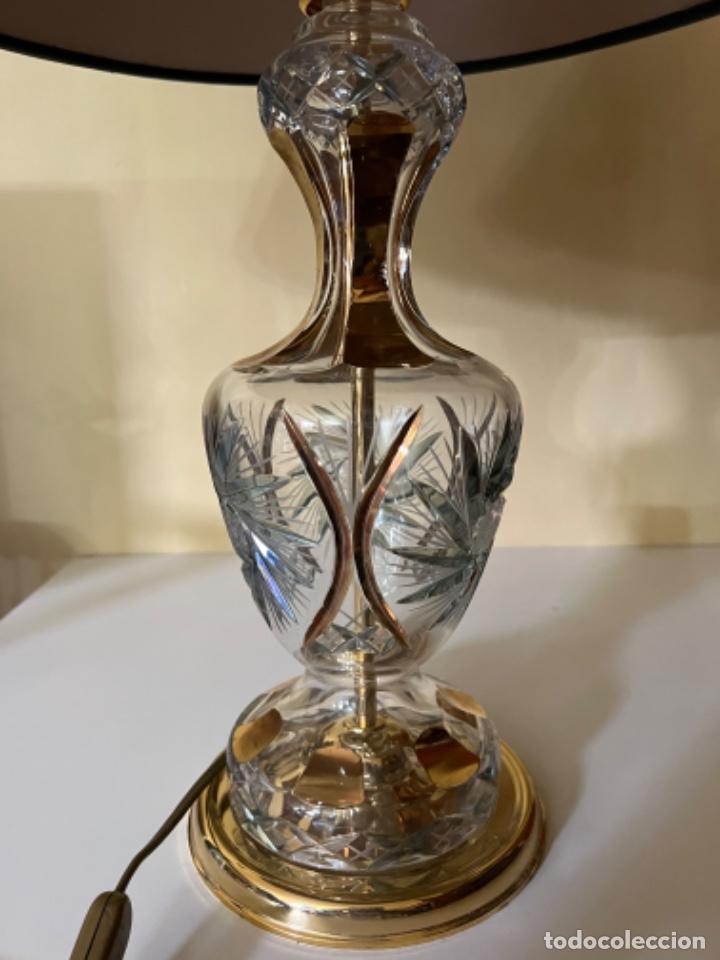 Vintage: ANTIGUA LAMPARA DE CRISTAL DE ROCA - Foto 7