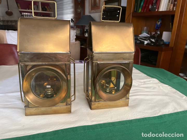 Vintage: Faroles n&aacute;uticos de alcohol - Foto 1