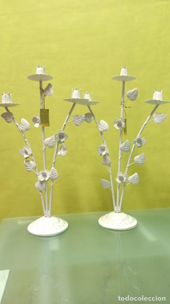 Vintage: CANDELABROS SOBREMESA EN FORJA DE COLONY - Foto 1