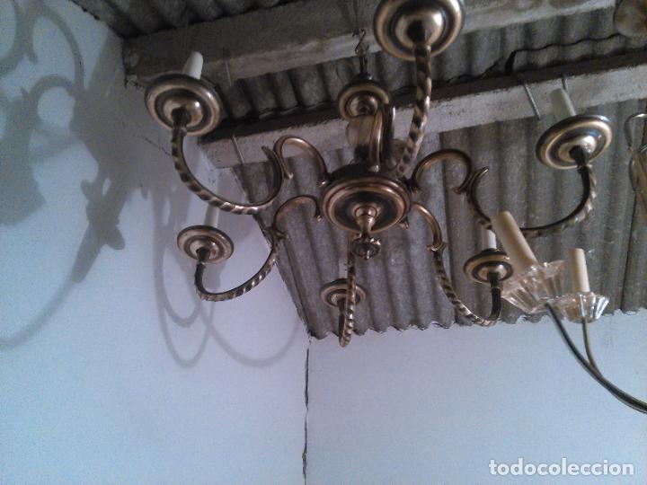 Vintage: L&aacute;mpara de techo negro/plata - Foto 2