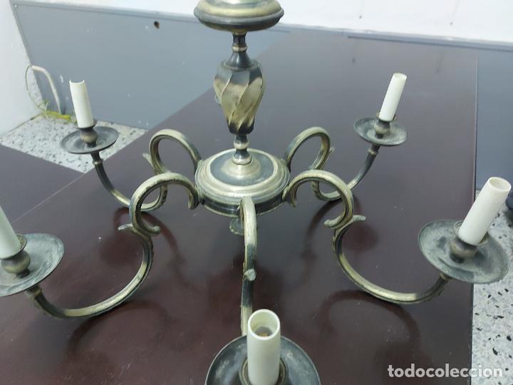 Vintage: L&aacute;mpara de techo negro/plata - Foto 3