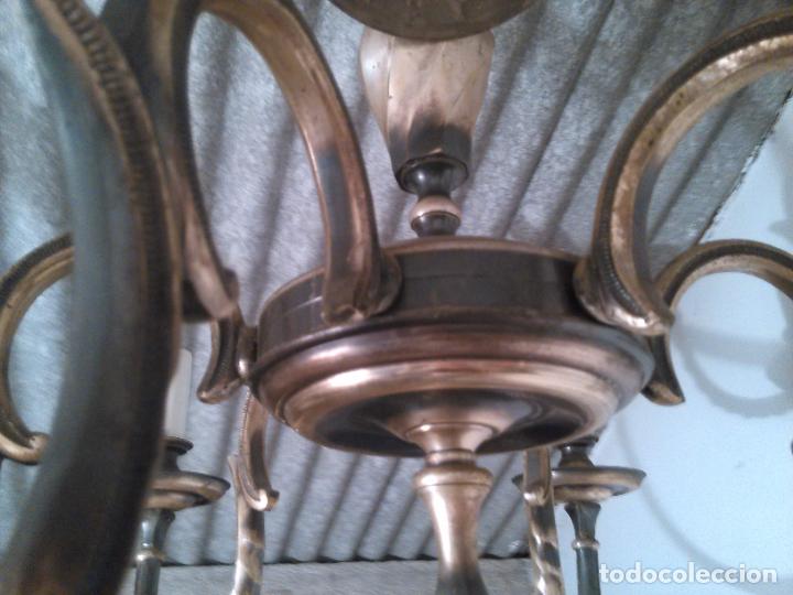 Vintage: L&aacute;mpara de techo negro/plata - Foto 4