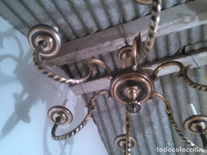 Vintage: L&aacute;mpara de techo negro/plata - Foto 1