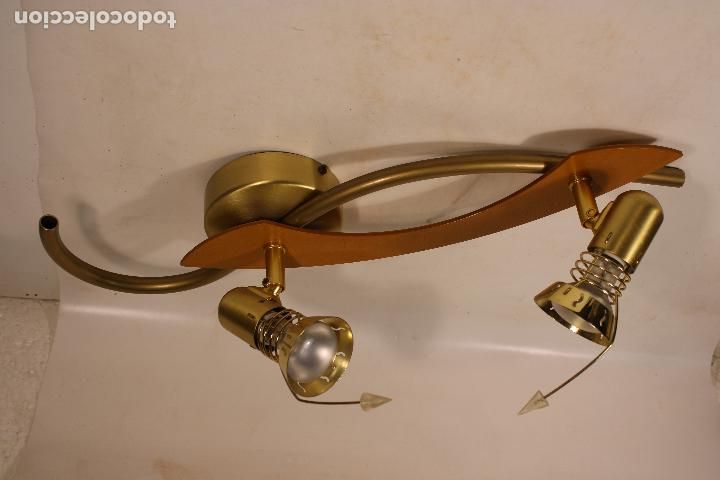 Vintage: lampara de techo 2 focos - Foto 4