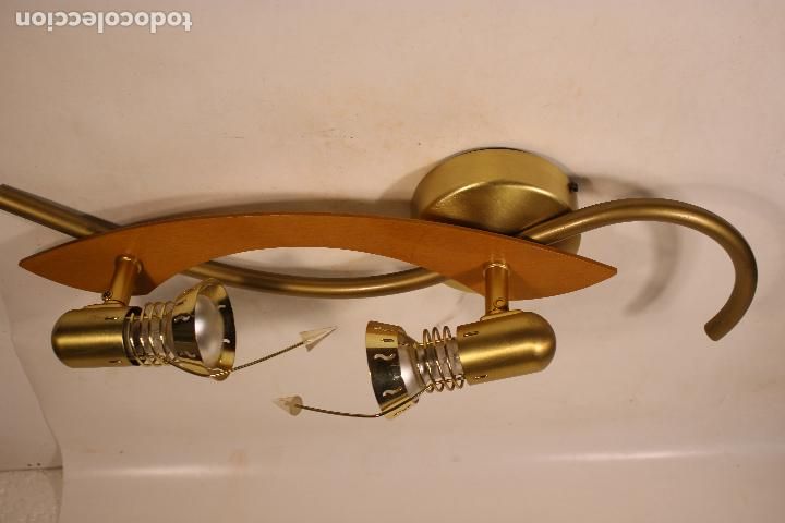 Vintage: lampara de techo 2 focos - Foto 1