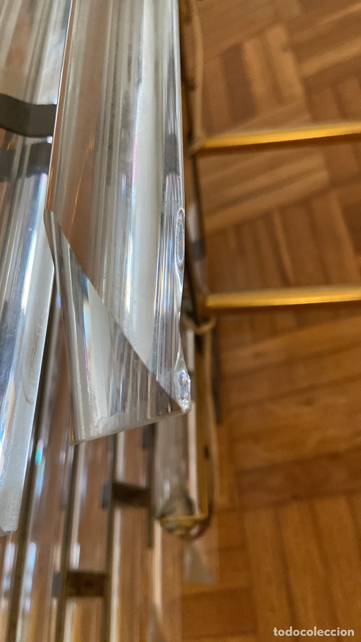 Vintage: Espectacular lampara de techo de cristal - Foto 17