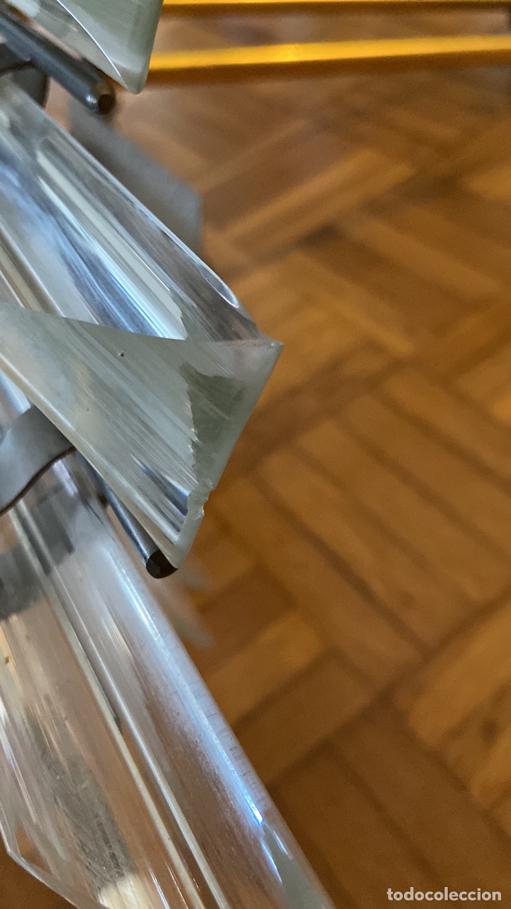 Vintage: Espectacular lampara de techo de cristal - Foto 19